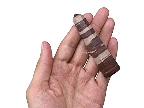Image of Crystal Heaven Certified Narmada Shiva Lingam Tower Obelisk Point For Chakra, Healing And Balancing - Aaa Grade Original Certified Gemstone Agate For Reiki Meditation Yoga Spiritual (3-4 Inches)