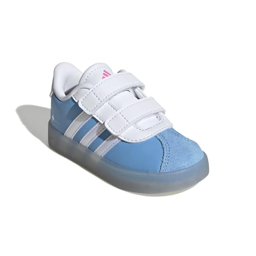 Image of adidas Boys Vl Court 3.0 Slip On Sneakers Shoes Casual - Pink, White