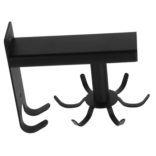 SOLUSTRE 360° Rotating Wall-Mounted Kitchen Utensil Hanger Multi-Hook Storage Rack for Spoons Forks Bathroom Kitchen