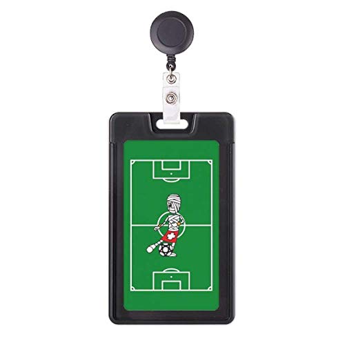 Porte-badge Soccer Player Mummy enrouleur rétractable cadeau idéal pour maman de footballeur