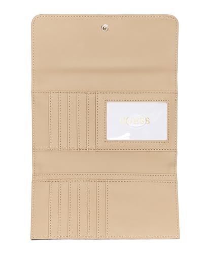 GUESS Sarai Slim Clutch Wallet, Latte Logo2