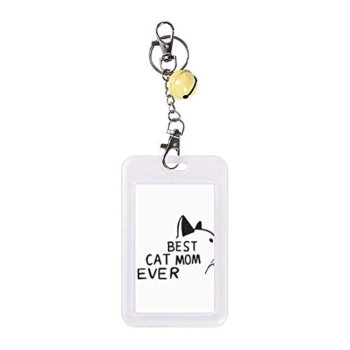 Funda protectora para tarjetas de crédito amarilla con diseño divertido de gato