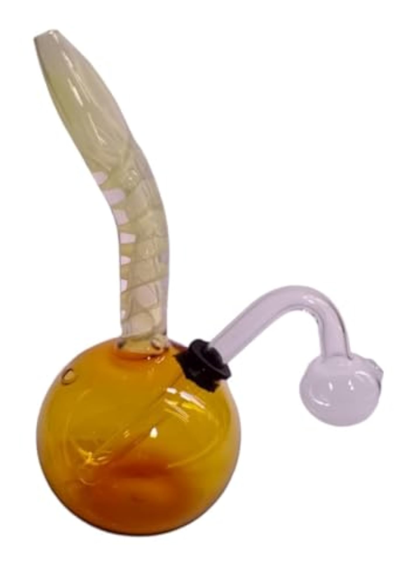 6 Inch Glass Bong with Curved Stem
