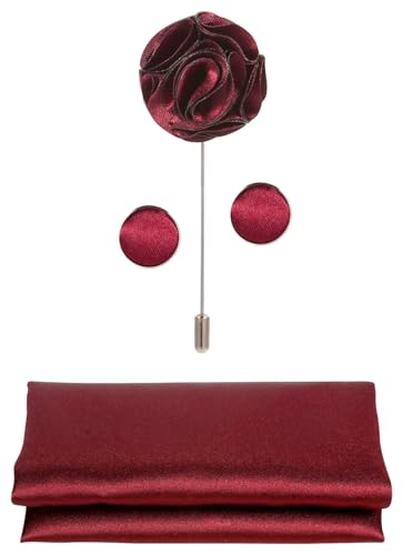 Image of Tie G .5pcs Tie set in a gift box : Tie sets : Solid color Neck tie,Satin Bow tie,Pocket Square, Lapel, Cuffs link