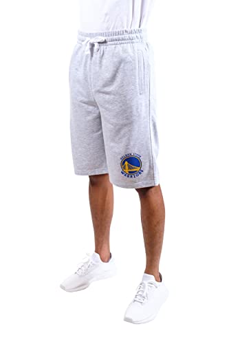 Ultra Game NBA Golden State Warriors Mens French Terry Shorts, Heather Gray, Large
