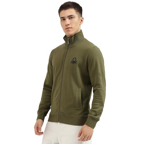 Image of United Colors of Benetton Men's Cotton Hooded Sweatshirt
