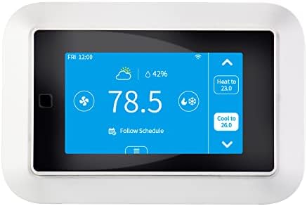 Ubipol Smart WiFi 7 Day/4 Periods Programmable Touchscreen Home Thermostat, Compatible with Alexa and Google Assistant