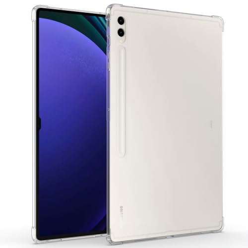 Callyue Case for Samsung Galaxy Tab S10 Ultra/ S9 Ultra/ S8 Ultra 14.6 Inch 2024/2023/2022 Slim Light Soft TPU Side Corner Protective Cover Clear