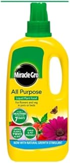 Liquid Plant Food 1Litre - Miracle-Gro All Purpose concentrated Liquid Plant Food with a Thank you Sticker - Suitable for Indoors & Outdoor Planting
