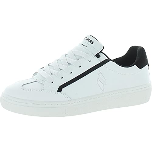 Skechers Street Goldie Soft Line Womens Sneaker, White/Black, 7