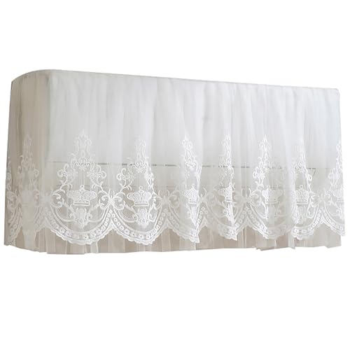 Air Conditioner Deflector Cloth for Split air conditioners,Adjustable Straps,Prevent Direct Blowing of Cold Wind Enhance Cooling and Heating Circulation,Easy to Install,Dustproof,White,92cm (White)