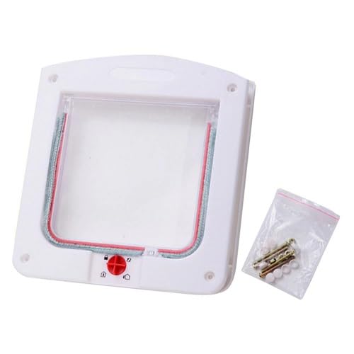 Porta Pet Door com Trava 4 Funções para Cães e Gatos até 7kg - Praticidade e Segurança Total para se