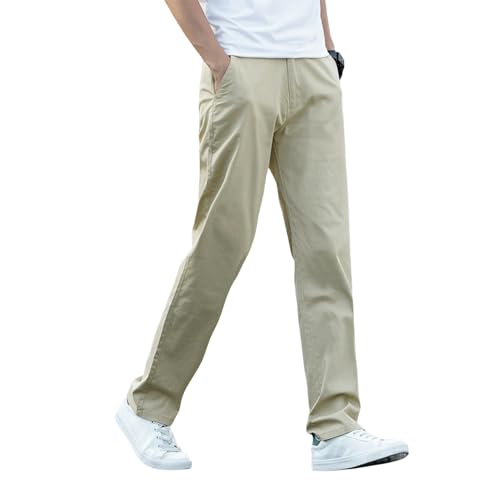 Pantalon d'été homme ample en coton pour bureau et vacances