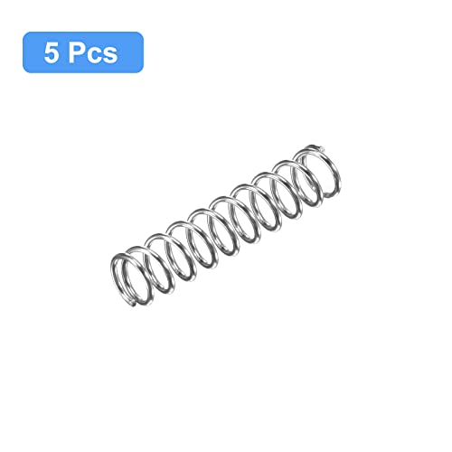 Image of uxcell 5Pcs Compression Spring 304 Stainless Steel 7mmOD,0.8mmWD,30mmFL