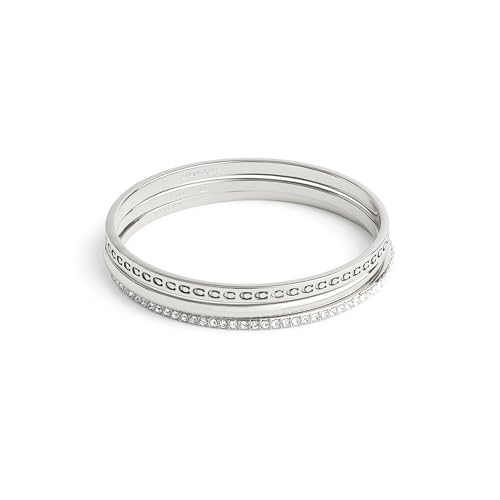 COACH Women's Signature Quilted Heart Bangle Set