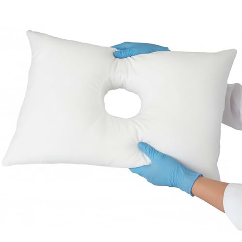 SleepEasy [USA Made] Cotton Comfort CNH Pillow with Ear Hole for...