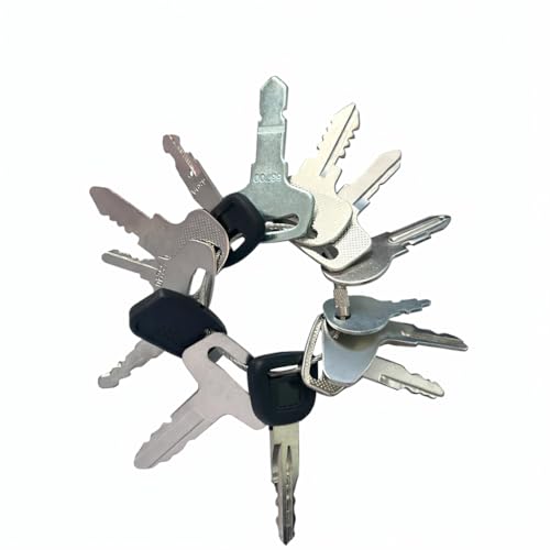 13-Pack Equipment Ignition Key Set Compatible with Kubota Tractor Models B L M BX for Excavators Loaders Backhoes and Outdoor Equipment