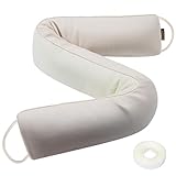 MAGZO Door Draft Stopper 36 Inch-Beige, Under Door Draft Blocker Air Stopper Door Bottom Insulation Snake Draft Stopper