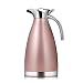 Produktbild Isolationstopf Vakuumkaffeekanne Thermoskanne Tasse Edelstahl Wärmflasche Thermostatschale Tragbare Verdicken Thermische Flasche 1,5L Multicolor (Farbe : Roségold, größe : 1.5L)
