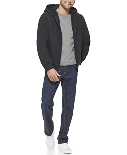 Image of Levi's mens Workwear Cotton Canvas Hoody Bomber Jacket (Regular & Big & Tall Sizes)