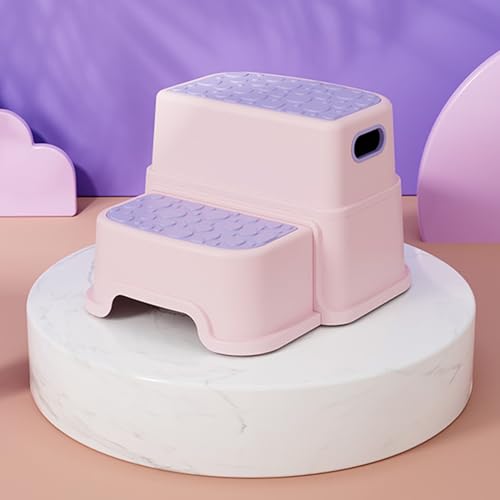 Image of joyingbaby Step Stool for Kids Anti-Slip Sturdy Toddler Two Step Stool
