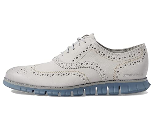 Image of Cole Haan Men's Zerogrand Wingtip Oxford, Harbor Mist China Blue, 12