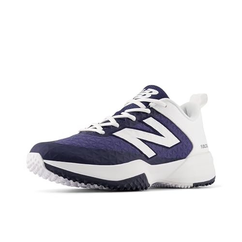 New Balance Men's FuelCell 4040 V8 Turf-Trainer Baseball Shoe, Team Navy/White, 9.5 M