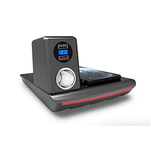 QASULER For Accord, 2018-2020, 15W, almohadilla de carga inalámbrica QI for teléfono móvil de coche, cargador de actualización de encendedor Interior USB de 18W Cargador inalámbrico para coche QASULER