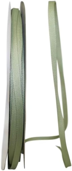 Reliant Ribbon Grosgrain Texture Ribbon, 1/4 Inch X 100 Yards, Spring Moss