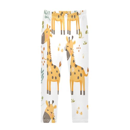 Bolaz Toddler Girls Leggings Printed Yoga Pants Leggings Giraffe Children's Illustration for Kids