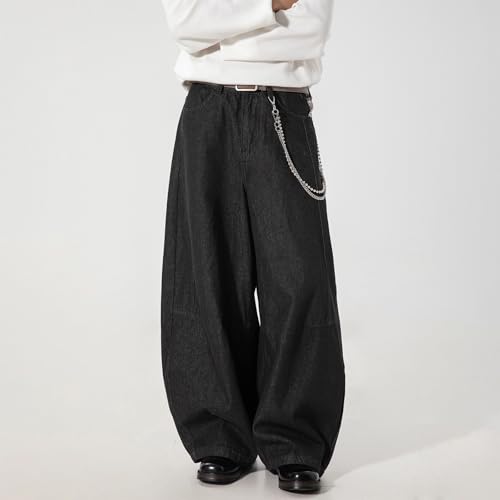 Baggy Jeans Men Vintage Barrel Jeans Men Casual Streetwear for Skater Relaxed Fit Wide Leg Denim Pants Hip Pop2