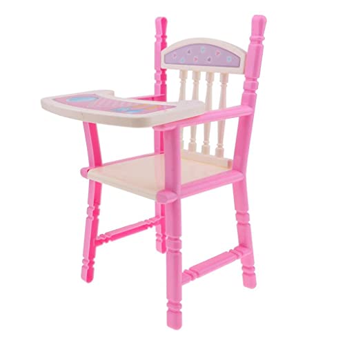 BALLVIC Hoher Esszimmerstuhl Mnini Möbelzubehör Dekor für 22,9–27,9 cm Baby-Puppenhaus – Bild 8