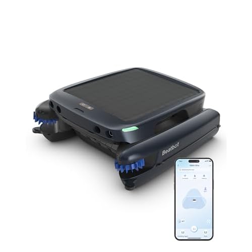 (2025 Upgrade) Beatbot iSkim Ultra 24/7 Cleaning Solar Powered Pool Skimmer with Water Clarification System & APP Control, Voice Broadcast, Dual Charging Options, Edge & Corner Cleaning, Sky