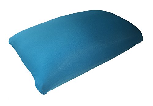 Red Fox Trading Company Microbead Rectangle Support/Travel Pillow with Removable Cover - Peacock Blue