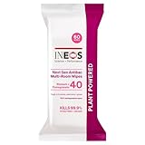INEOS Next-Gen Antibac Multi-Room Disinfectant Biodegradable 60 Wipes, Rhubarb + Pomegranate, Kills 99.9% of Bacteria + Viruses, Plant Powered, Packaging May Vary