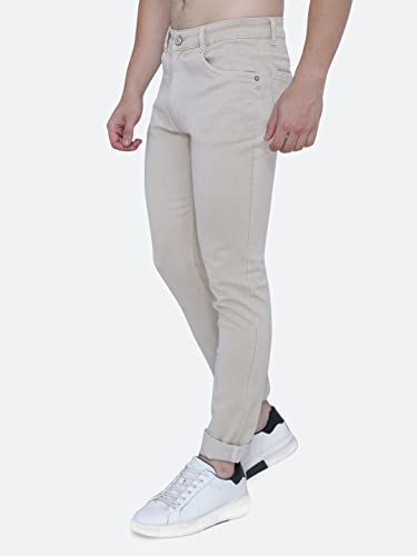 Image of Strechable Denim Regular Fit Mid Waist Light Weight Soft Feel Stretchable Denim Jeans Pant for Men