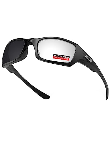 Image of PRO+ Polycarbonate Replacement Lenses & Nose Pads for Oakley Fives Squared(4+1) OO9238 Sunglasses