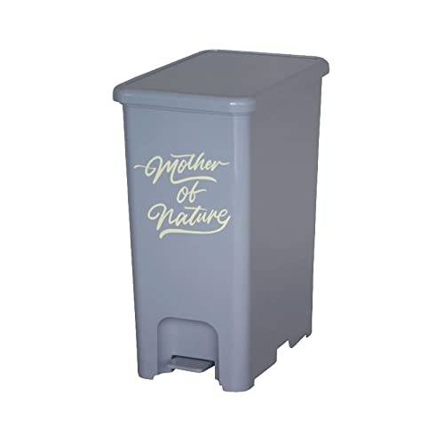 ペダルペール 26L クールグレー ゴミ箱 おしゃれ ふた付き 分別 スリム ペダル式 【モノギャラリー限定分別シール付き】