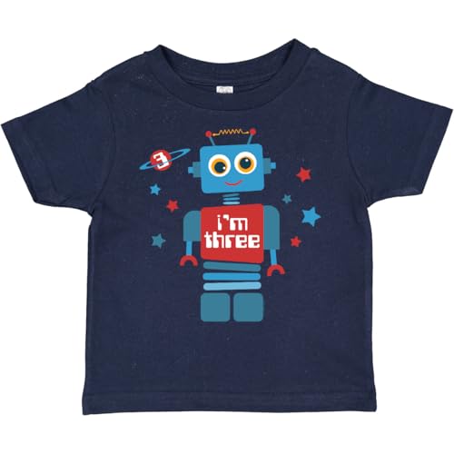 inktastic Robot 3rd Birthday Toddler T-Shirt