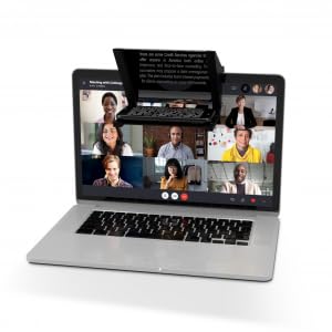 Teleprompter für Notebooks und Laptops, Universelle Kompatibilität mit Allen Laptops, Kompatibel mit Allen Smartphones sowohl Apple als auch Android