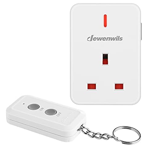 DEWENWILS Remote Control Plug Socket with Keyring Cover