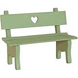 Banco de jardín en miniatura, banco de madera, micropaisaje, muñecas, accesorios de decoración, decoración del hogar, decoración en miniatura.