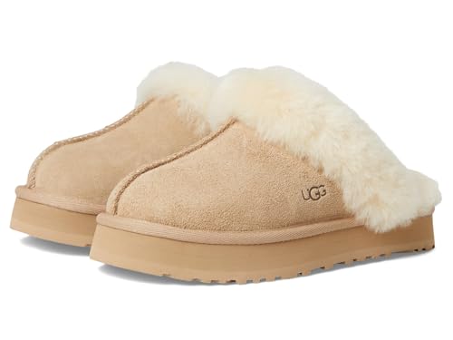 UGG Pantoufles Disquette pour enfant unisexe, sable, 6 Big Kid