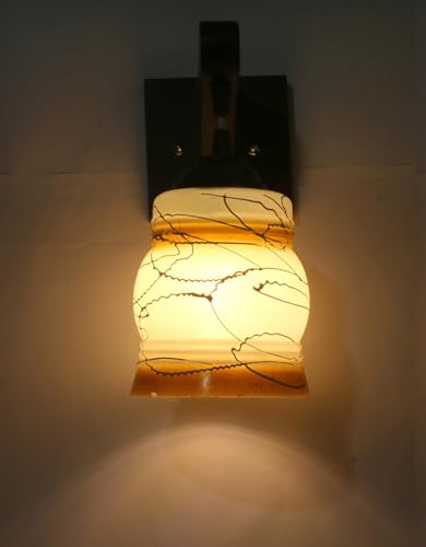 Image of Modern Decorative Designer Wall Light Industries for Living Room, Bedroom, Bedside, and Decorative Lighting Indoor Use, Bulb Not Included (Alto Brown, 2)
