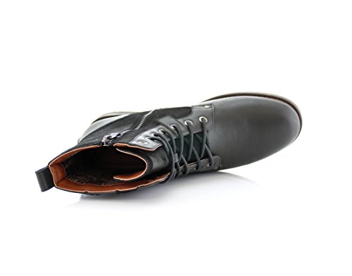 Image of Polar Fox Men's Casual Cap-Toe Ankle Boot Collection | Lace-Up Work, Combat, and Chukka Styles