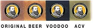 Professor Fuzzworthy Beard Variety Sampler Pack - 100% Natural Original & New Apple Tonic Beard Shampoo for Beard & Hair