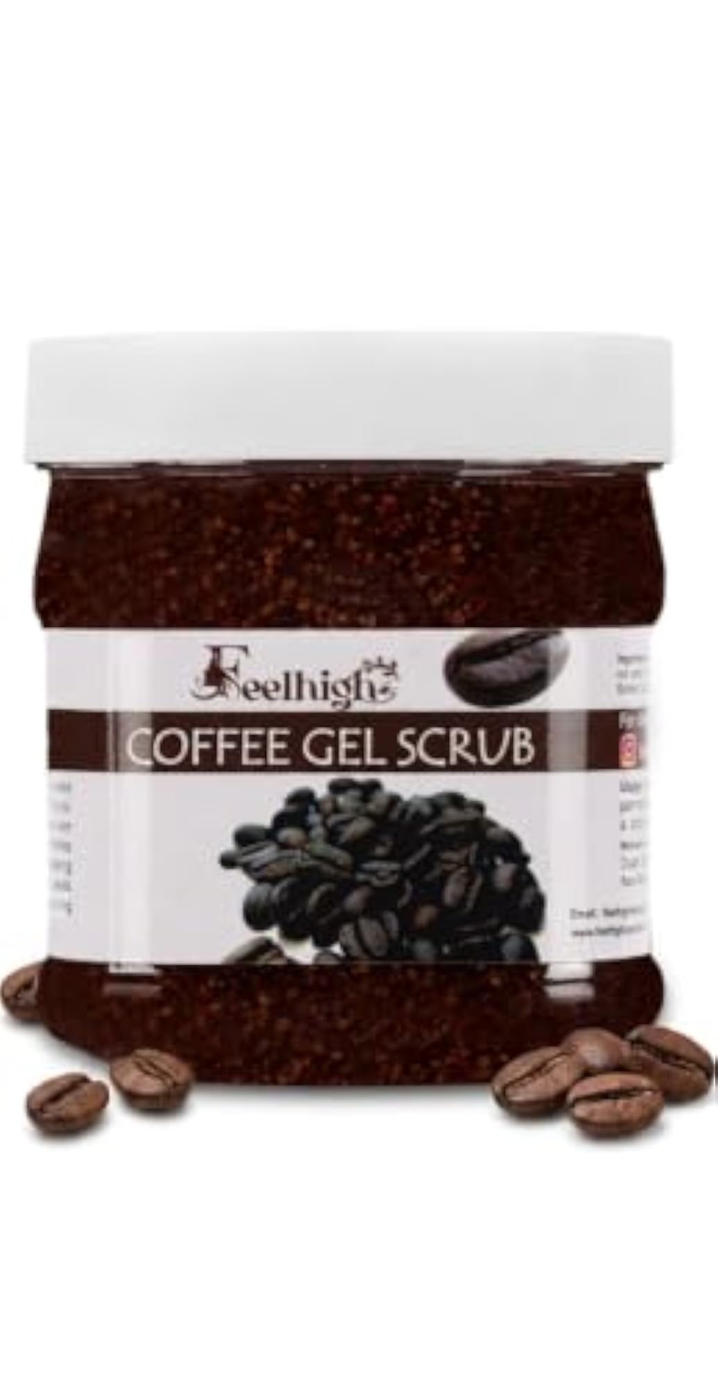 Coffee Gel Scrub Enriched with Coffee Extract, Smoother Skin