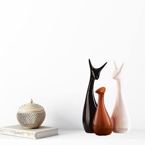 Image of Ceramic Shop (Deer Family Brown - 1)