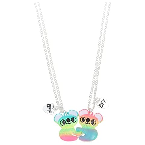 Kicomvi Friends Magnetic Half Heart Pendant Necklace 2Pcs/Set Charm BFF Friendship Koala Panda Couple Necklace Friendship Gift for Women-koala A Cover