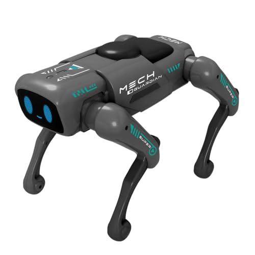 AI Intelligent Robot Dog STEM Educational Toy with App & Remote Control Programmable Smart Robotic Pet & LED Display Voice & Gesture Control | كلب روبوت ذكي تعليمي STEM مع تطبيق وتحكم عن ب (Black)